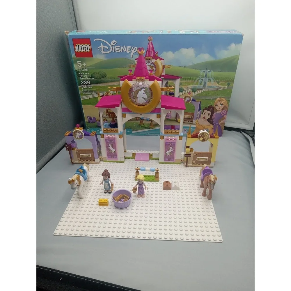 LEGO Disney Princess Belle and Rapunzel's Royal Stables (43195 Not Complete Read
